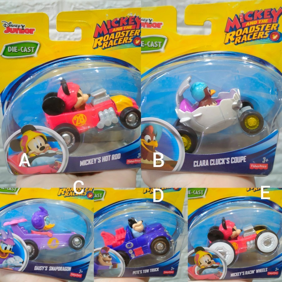 Diecast Disney Club Junior Roadster Racer Mickey Hotrod