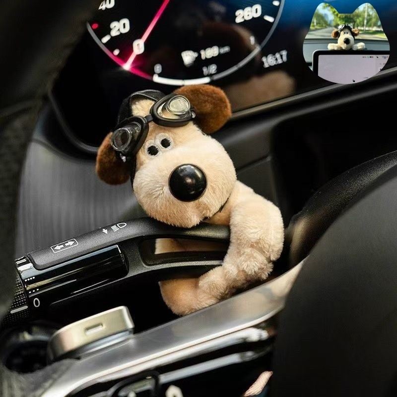Dekorasi interior mobil, boneka dekorasi penghapus lampu sein