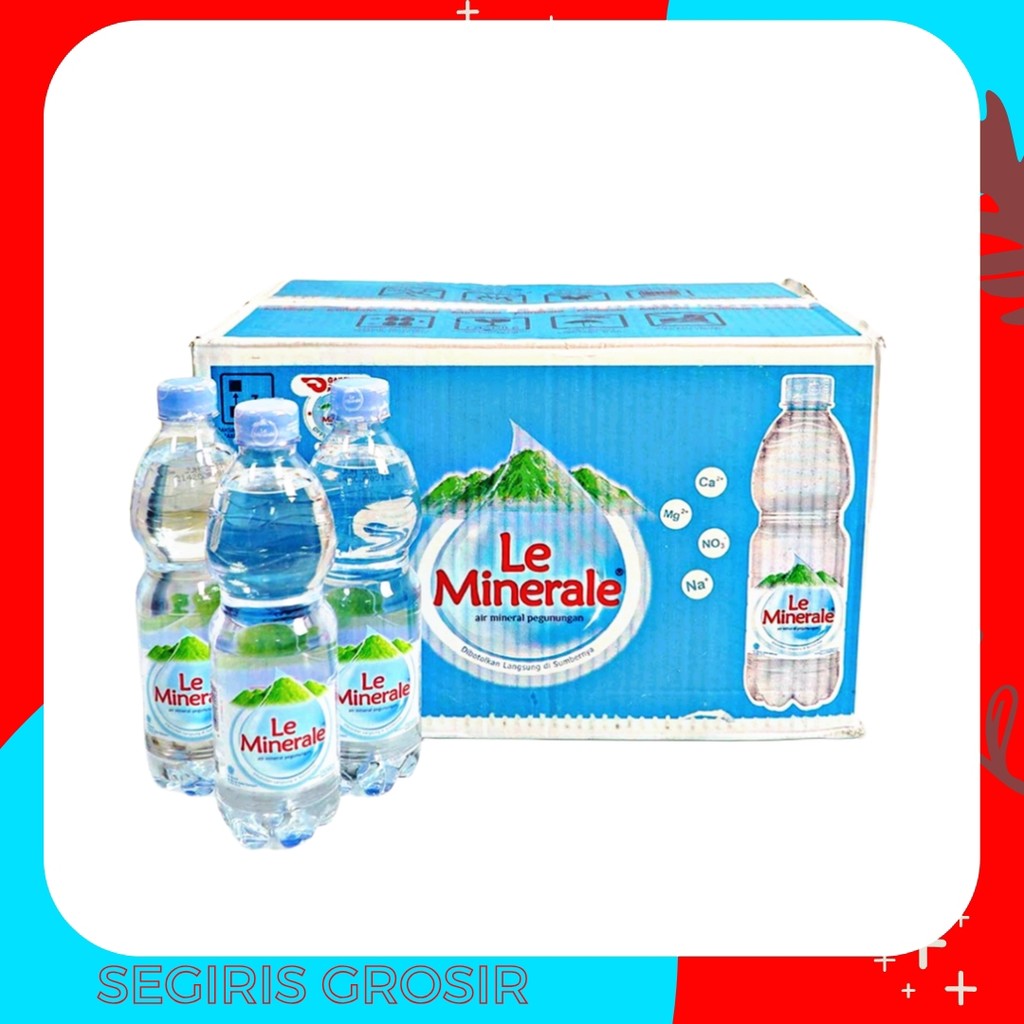 

Le Minerale air mineral 600ml 1 Dus isi 24 Botol