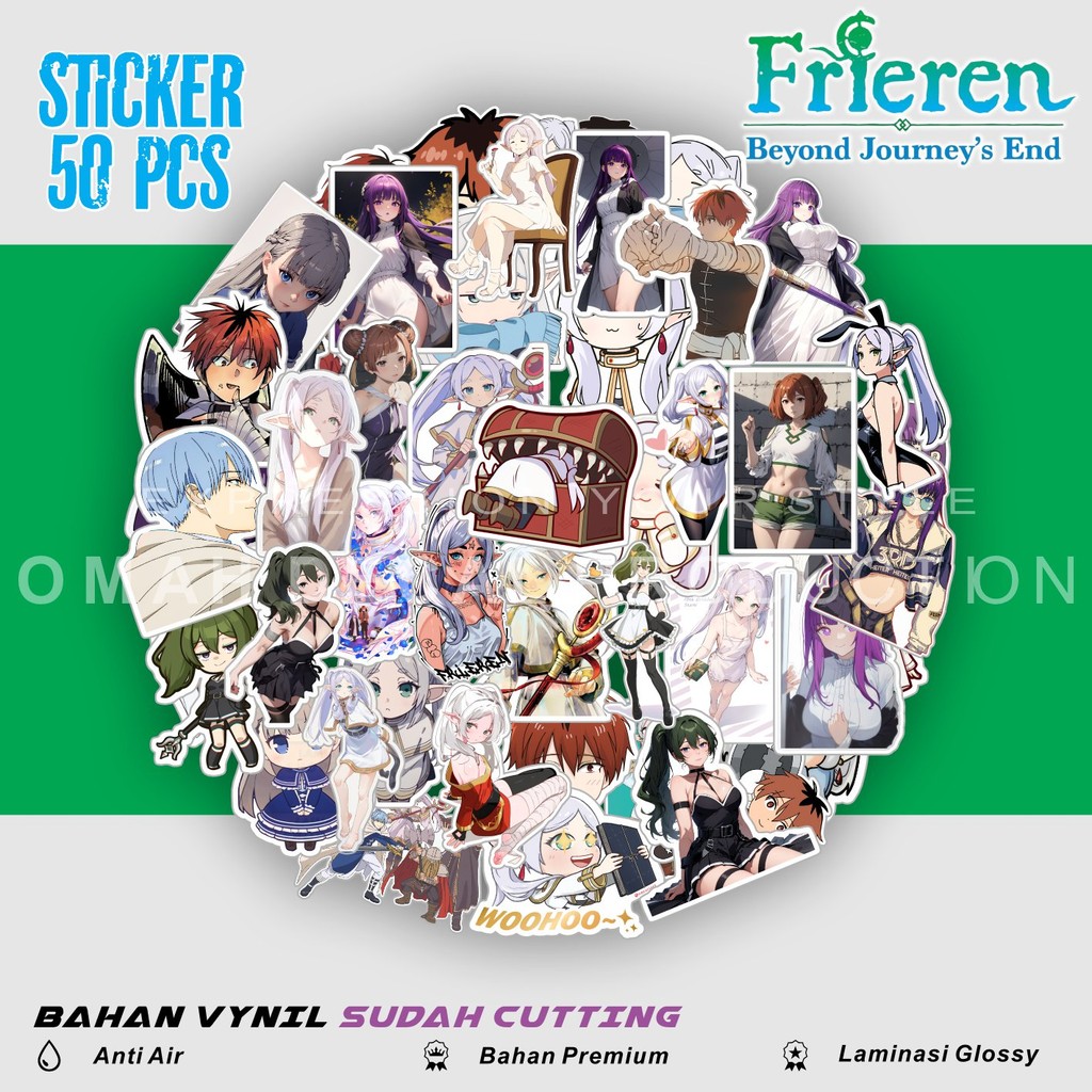 

STICKER ANIME RANDOM STIKER FRIEREN ANTI AIR UNTUK LAPTOP CASE HP HELM STICKER CASE 50 STIKER WIBU