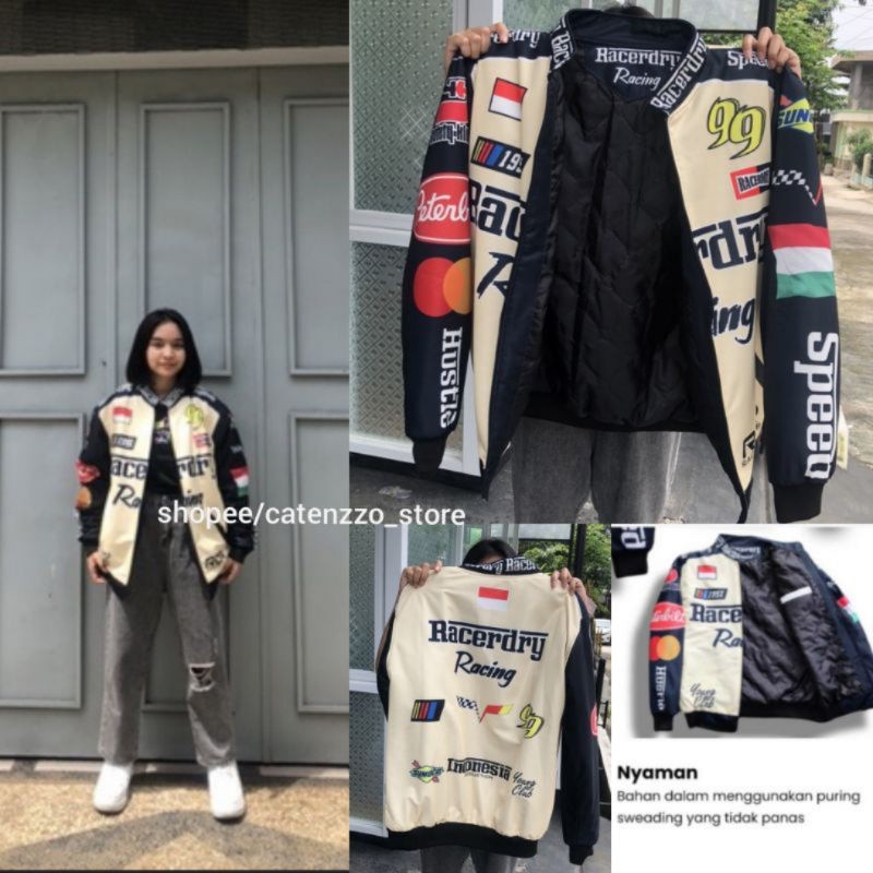 Promo VARSITY JACKET NASCAR CHASE AUTHENTIC- JAKET MOTOR - JAKET SUNMORI - JAKET RACING PRIA WANITA 