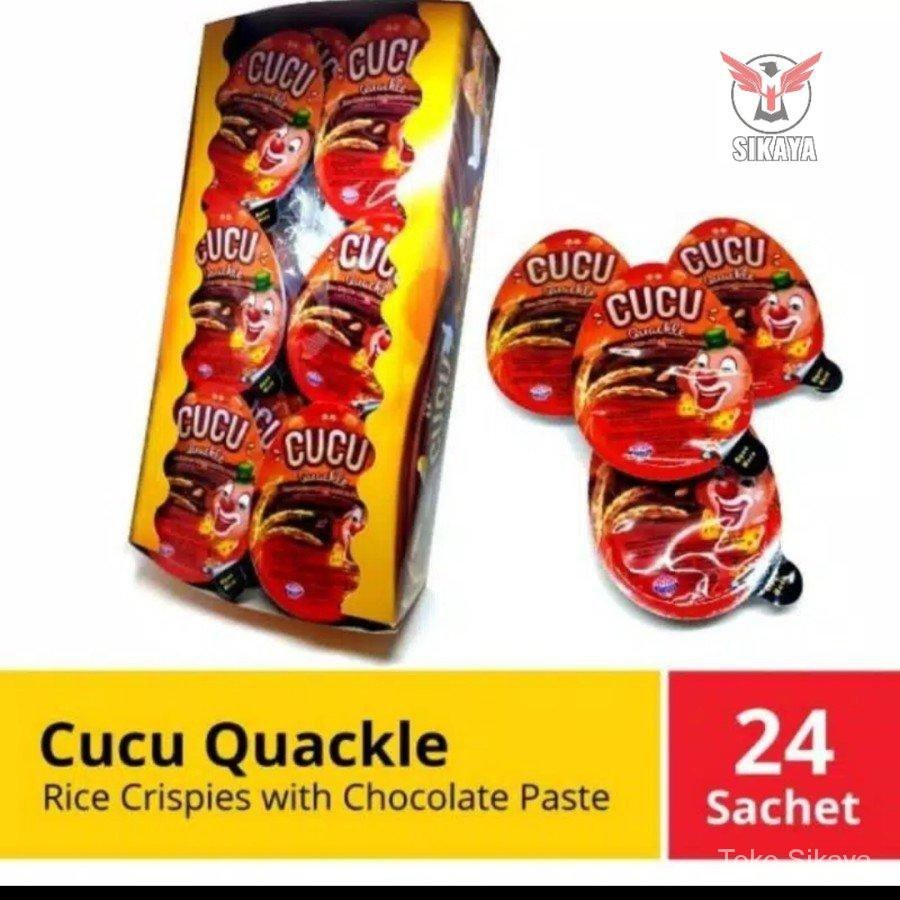 

COKLAT CUCU QUACKLE Snack Cucu Quackle snack beras dengan coklat pasta isi 24 ( kinder joY KW )