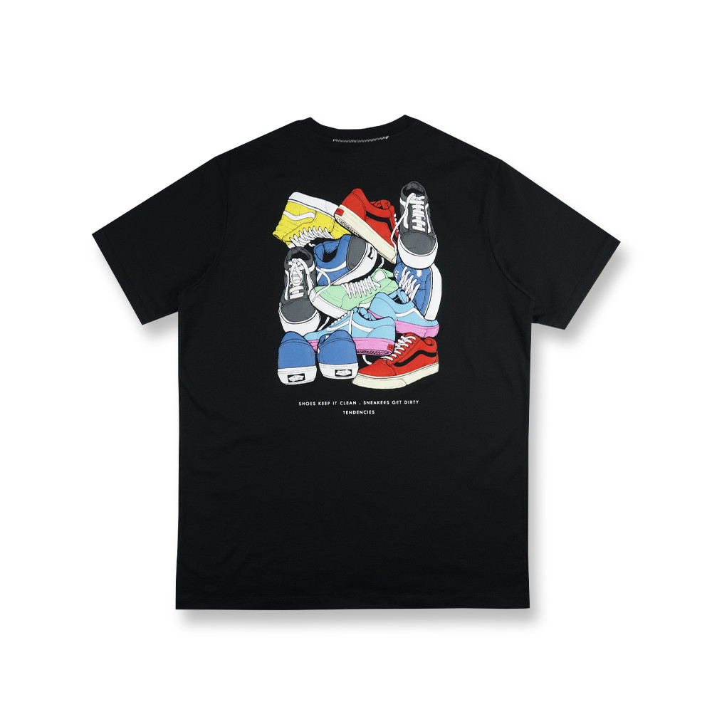 T-Shirt kaos skena Baju pria SNEAKERS S M L XL 2XL 3XL Oversize Modis COTTON COMBED