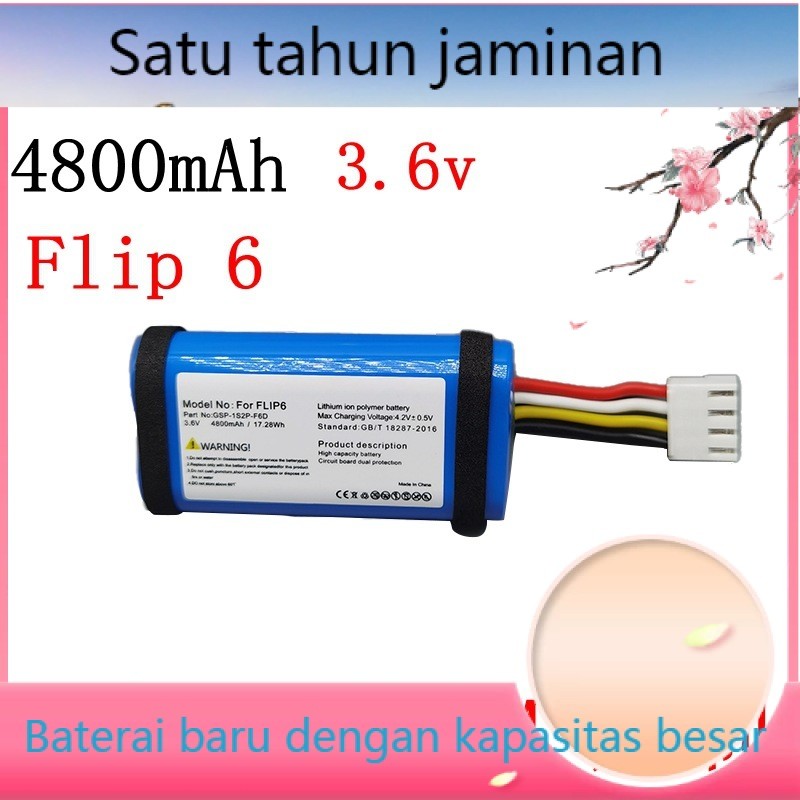 Kapasitas Tinggi Baru GSP-1S2P-F6D Papan Bateri untuk JBL Flip 6 Bluetooth Audio