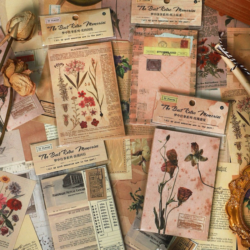 

Journamm.id Paket Bahan Seri Mimpi Masa Lalu Infeel.me Tanaman Bunga Bahan Kertas Buku Pegangan Retro Dekorasi Primer