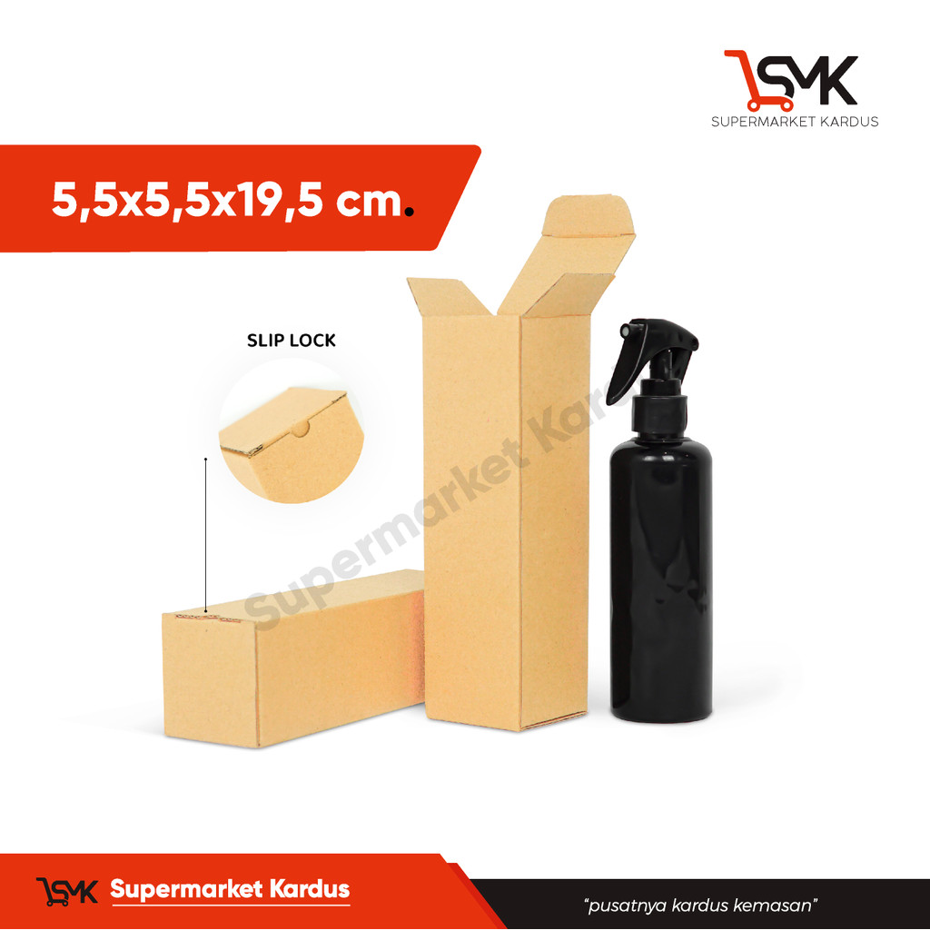 

Box 5,5x5,5x19,5 Kardus/boxpayung/boxtumbler/Kardusmini/Karduskecil/Boxkecil/Karton/Kartonmini/Kemasan/Hampers/Gift/sliplock/Tinggi19