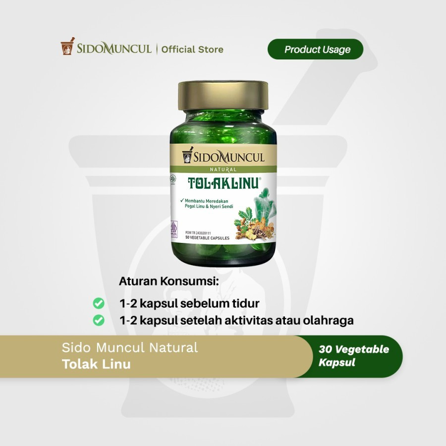 Sido Muncul Natural Tolak Linu Capsule 50 Kapsul
