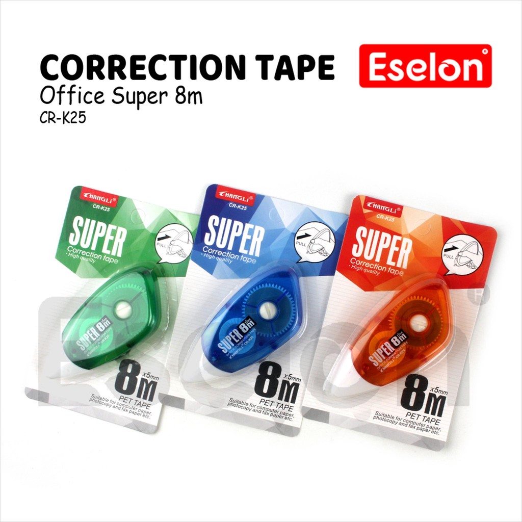 

Tip ex Kertas Roll CR-K25 / Correction Tape Office 8m