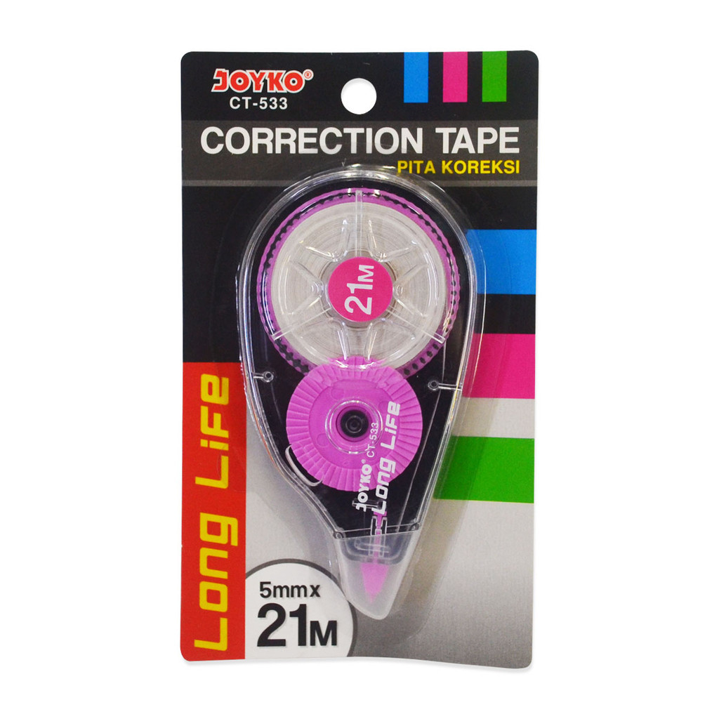 

Tipex Roll Joyko CT-533 21M Correction Tape Roll Tipe Ex