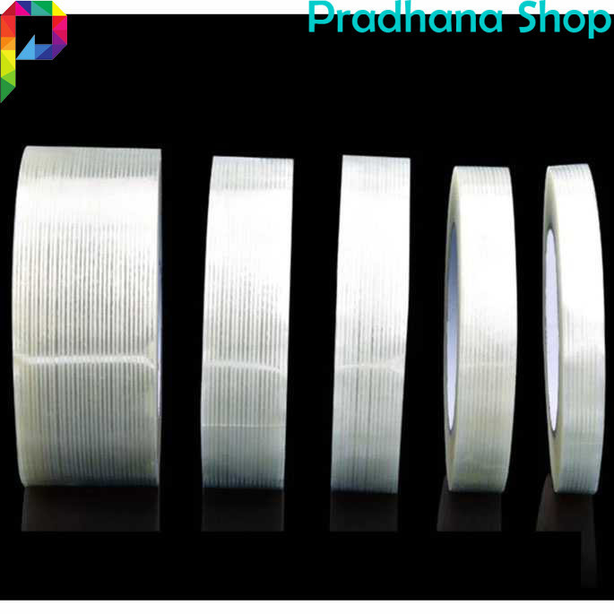 

Lakban Isolasi Fiber OPP Super Strong Lengket Kuat Fiber Tape Bening Segel barang Baru 25M