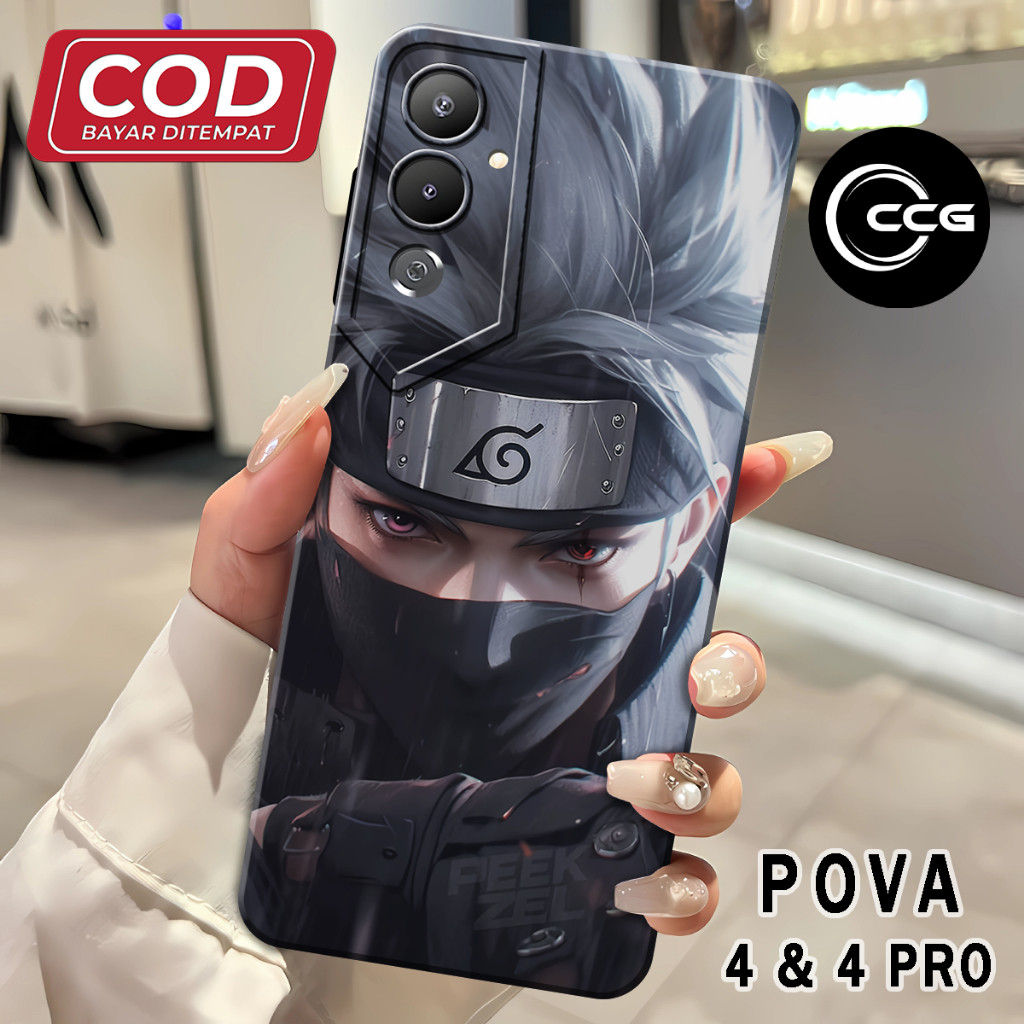 ( CCG 10 ) softcase Silikon hp full karet lentur Untuk Tecno pova 4 l pova 4 pro l Pro Camera l Sili