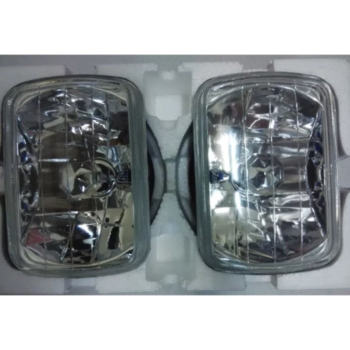 UNIVERSAL HEADLAMP 7INCH KOTAK KRISTAL BERKUALITAS