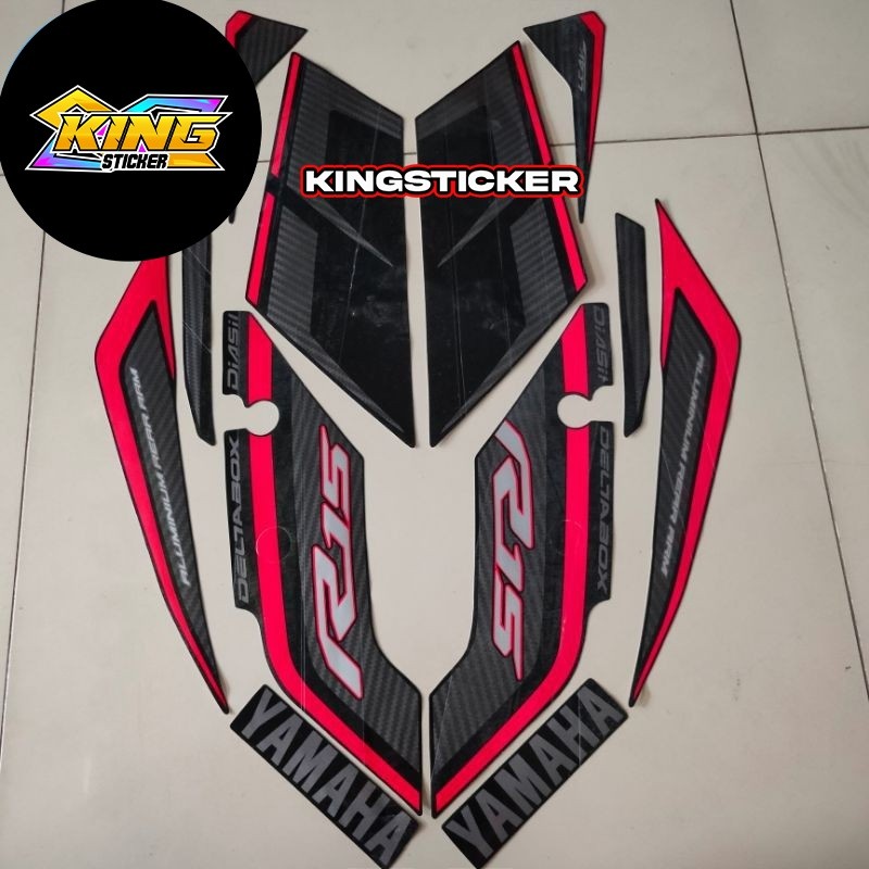 Striping stiker motor Yamaha R15 2015 hitam standar berkualitas terbaik