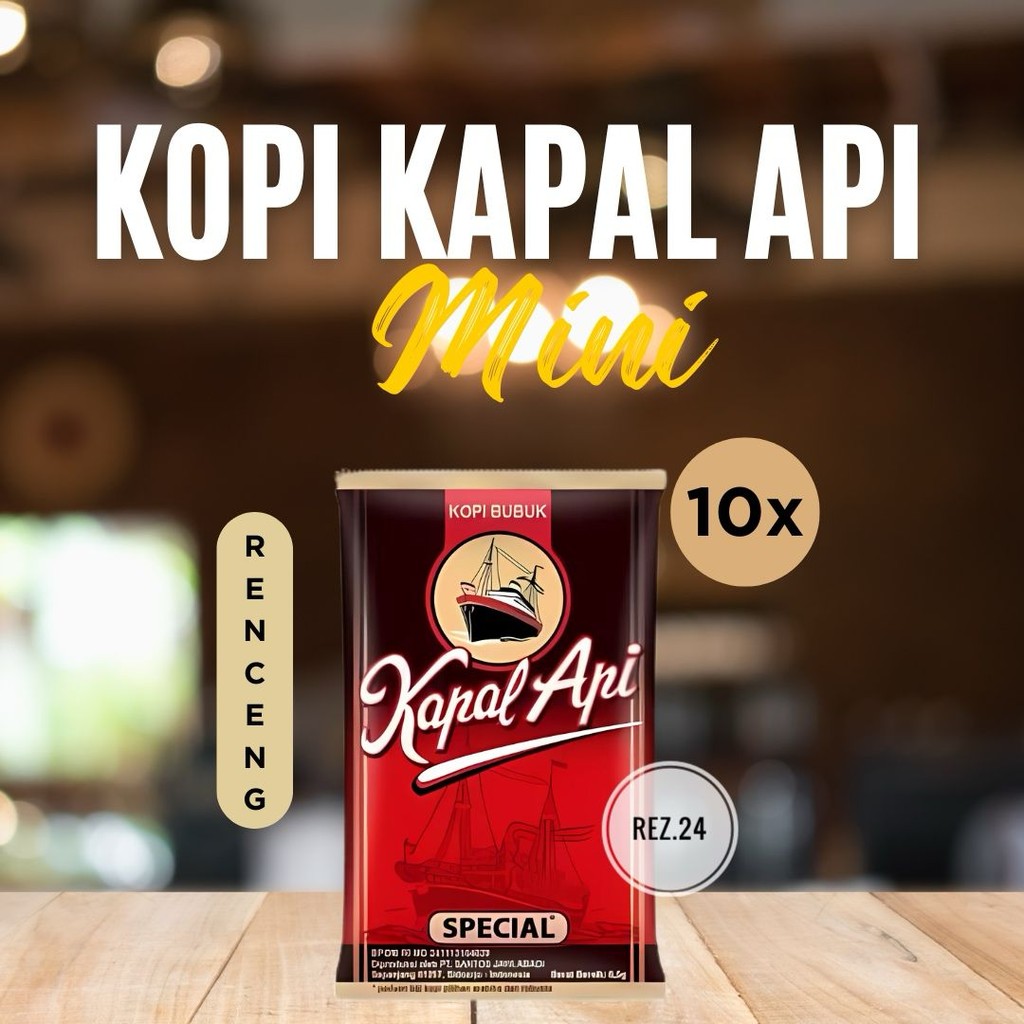

Kopi Kapal Api Spesial Mini Kemasan Renteng isi 10 pcs l Kopi Bubuk Instan