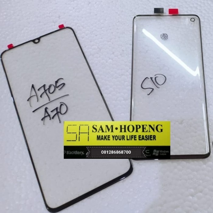 Sparepart And Tool Samsung A70 2019 A705 Kaca Depan LCD Outer Gorilla Glass Original