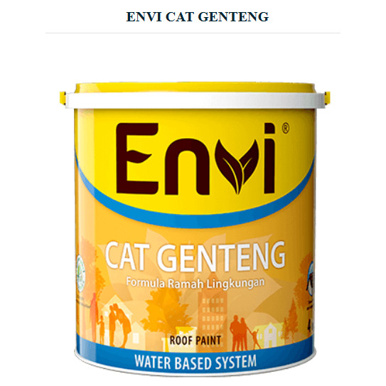 CAT GENTENG SENG ENVI 4KG SPANDEK ASBES BETON TEMBOK TALANG GALVANIS TANAH LIAT BESI