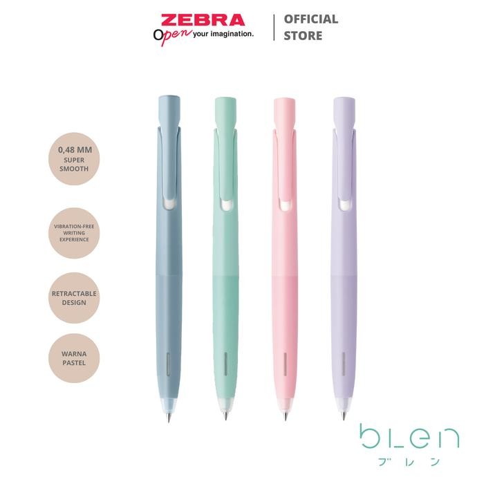 

Zebra Blen Emulsion Ink Pen - Warna Pastel 05mm