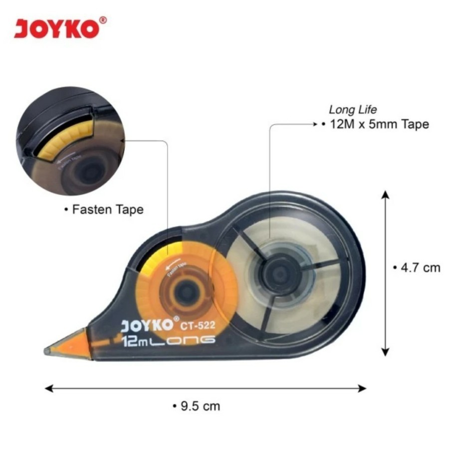 

STIPO CORRECTION TAPE JOYKO CT-522-02 ISI 1PCS - AM