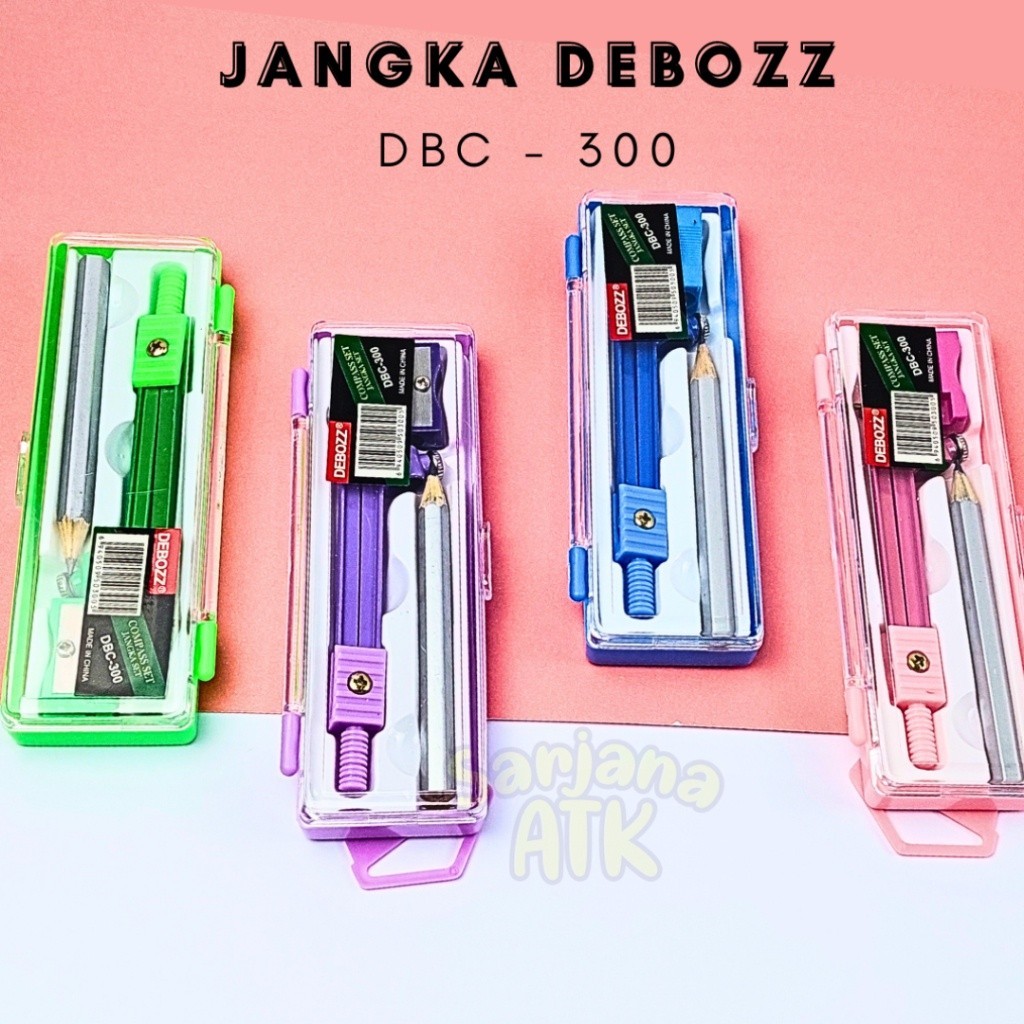 

1 Set Jangka Debozz DBC-200 Compass 9202 / Jangka Warna / Jangka Murah