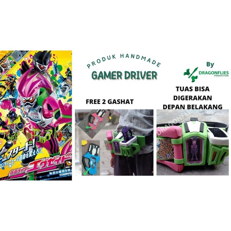 Ex Aid Dx Gamer Driver  Sabuk Kamen Rider Ex aid Handmade murah