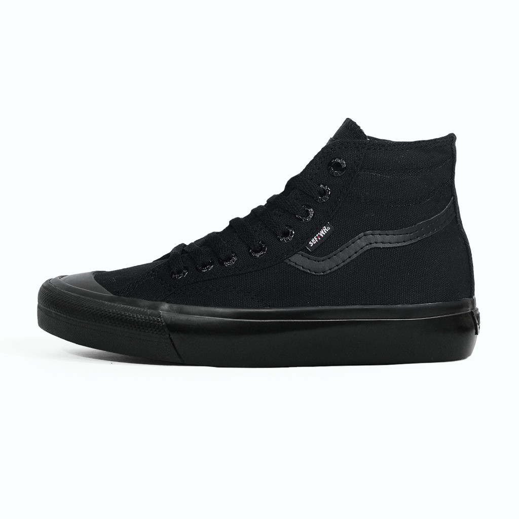 SABA Veloz High All Black - Sepatu Sneakers Casual Pria Wanita Original 100% VLZ 02