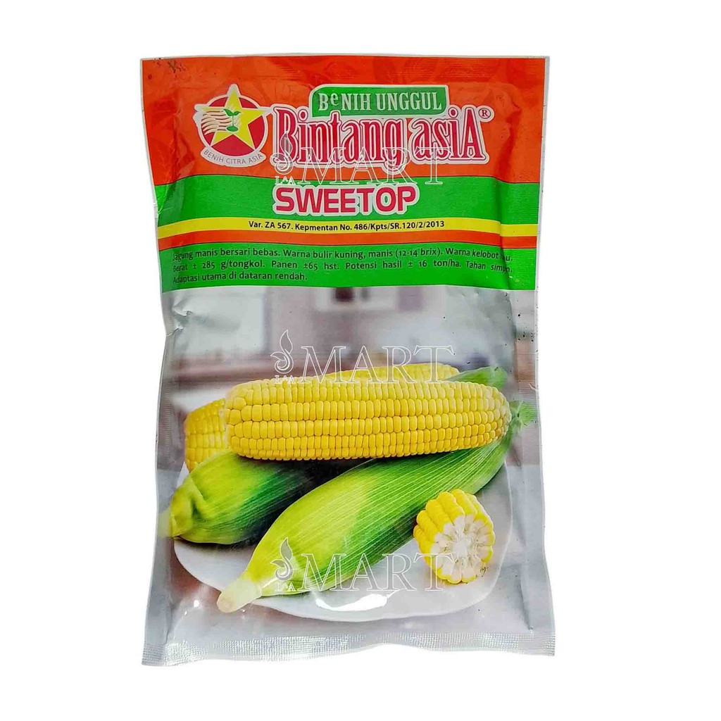 Benih Jagung Manis SWEETOP Isi 250 gram Benih Bintang Asia