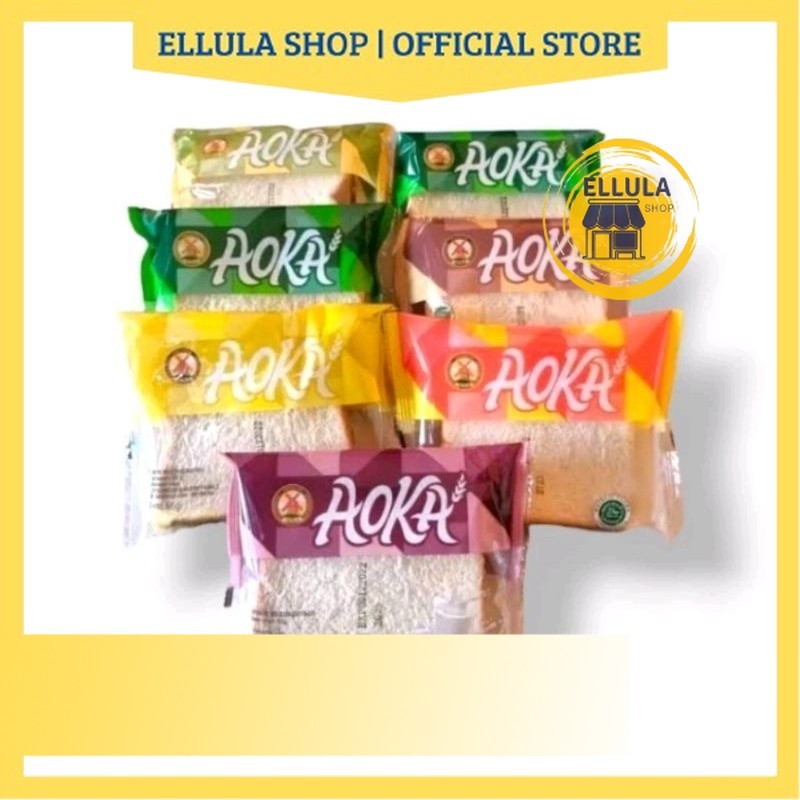 

ELLULA Shop - Aneka Roti isi Selai Viral Aoka 65gr [PCS]