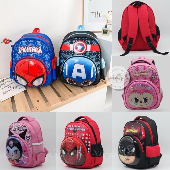 

Tas Ransel Anak Aneka Motif Karakter 3D Timbul PAUD - Tk