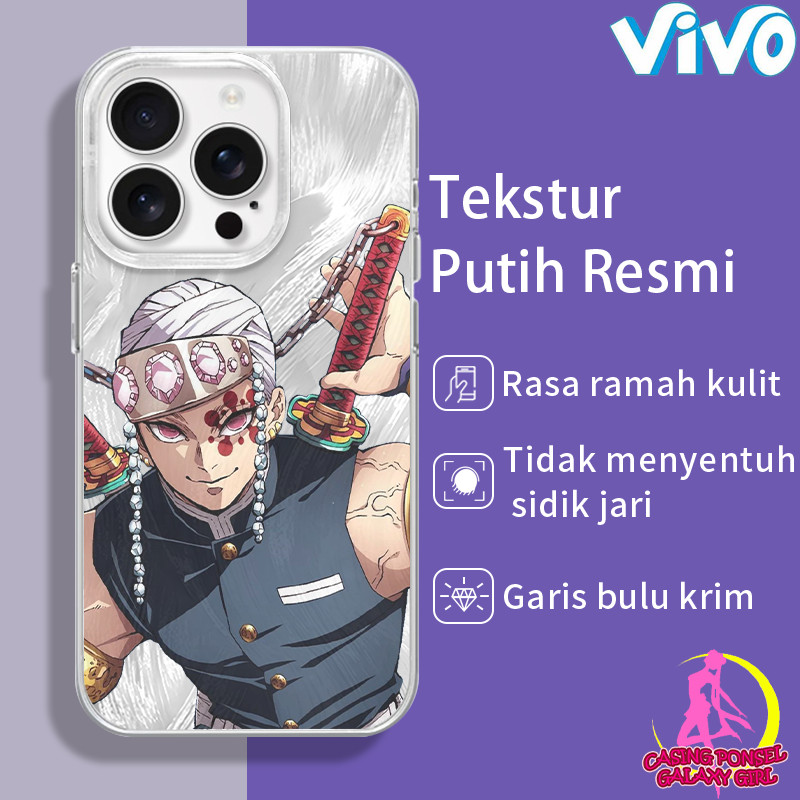 Anime pedang dan pedang "Pembunuh Iblis: Kimetsu no Yaiba" Uzui Tengen Casing For VIVO Y02 03 15 16 