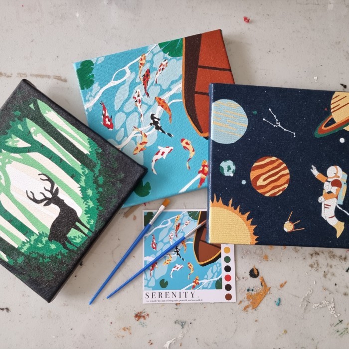 

promo -Paint By Number [Serenity] | ByPainters | Painting Kit | 20x20 Canvas