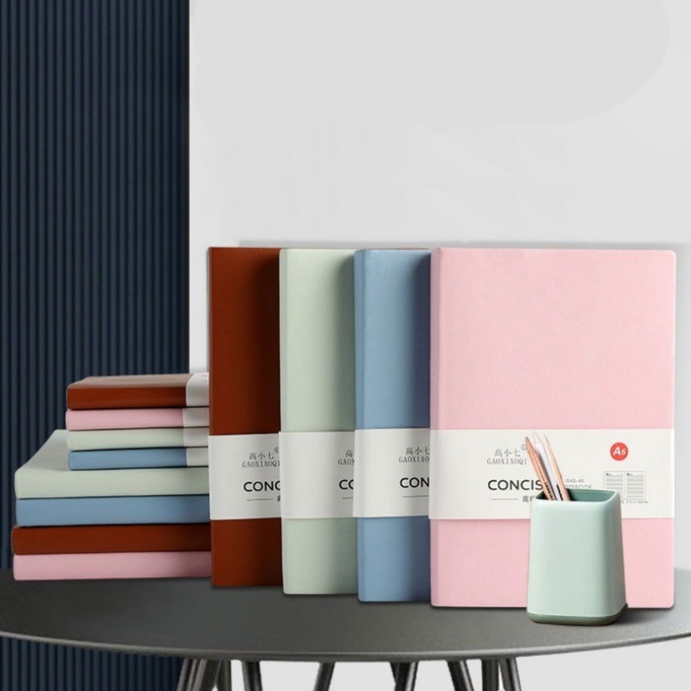 

A5/A6 Vegan Leather Notebook – Thick Lined Journal for Students & Gifting 160 Pages, 4 Elegant Colors Paper Product Stationery