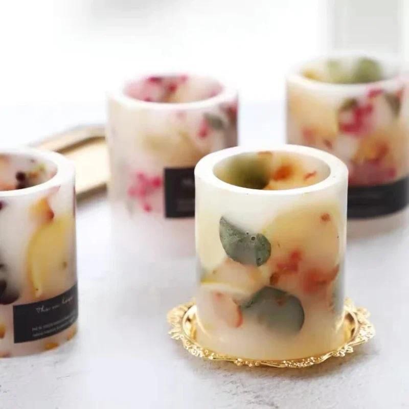 

Internal Burning Cup Candle Mold Cylindrical Hollow Square Hollow Candle Mould Pc Material Hollow Windproof Candle Molds