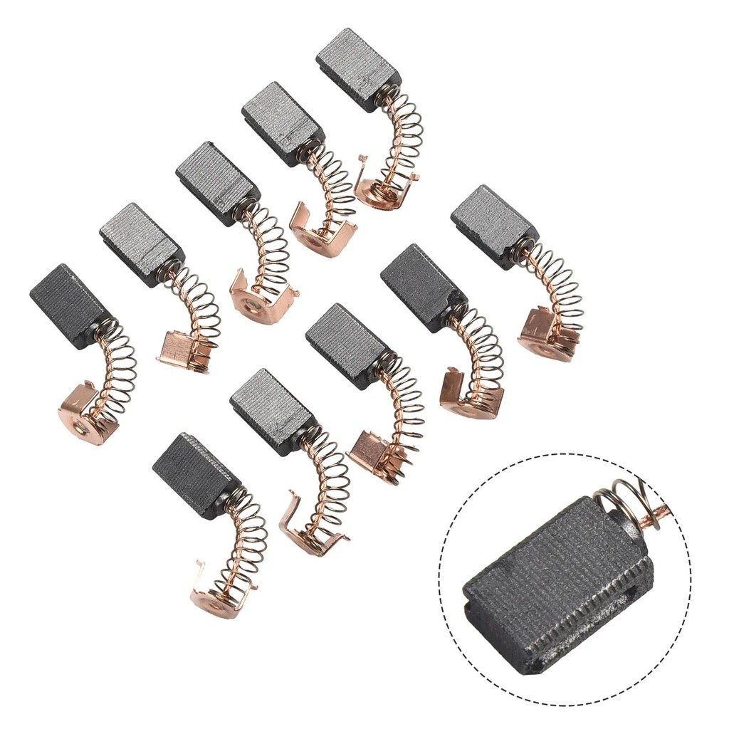 10pcs/Set Power Tool Carbon Brushes For Black Decker G720 Angle Grinder Electric Hammer Drill Graphi