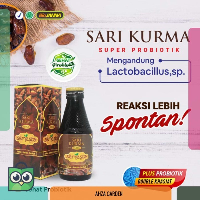 

SARI KURMA PROBIOTIK SEMESTA | SARI KURMA ASLI PLUS PROBIOTIK