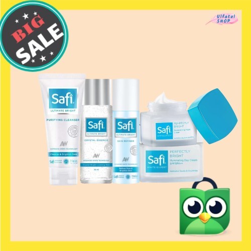[EKONOMIS] Paket Safi White Expert Skincare Series 2in1 & Refiner BARU - Kulit Berminyak