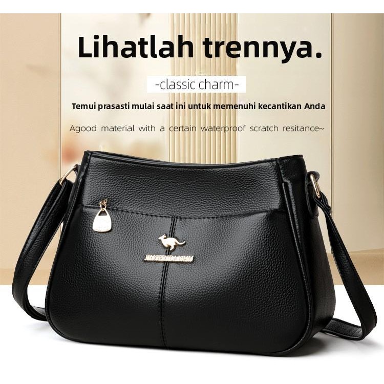 Tas Wanita Elegan Gaya kelas Atas Simpel Muat Banyak Original Impor 9826