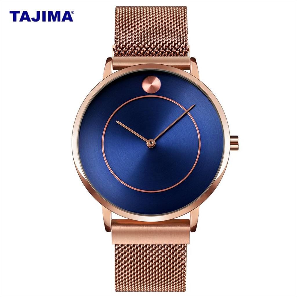 Jam Tangan Pria Wanita Analog Tajima 1913 Mesh Tahan Air Original Premium Free box