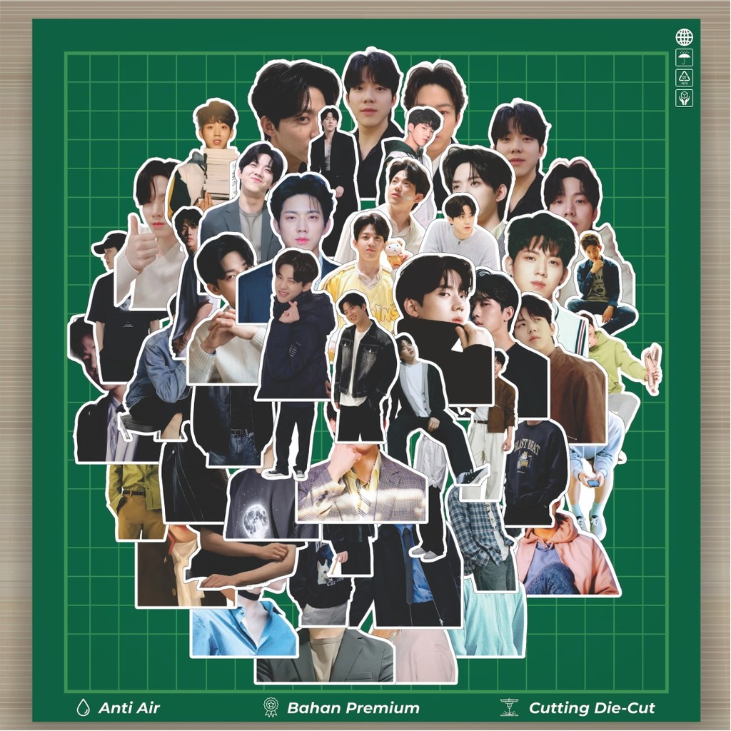

HOT 50 PCS STIKER Stiker Day6 Do Woon (Yoon Do Woon) Stiker Fashion Cars Decal Dingin Kartu Album Custom Vinyl Anti Air- Sticker Aesthetic Buku Journal Koper Casing HP Tablet Laptop Helm Motor Botol Minum