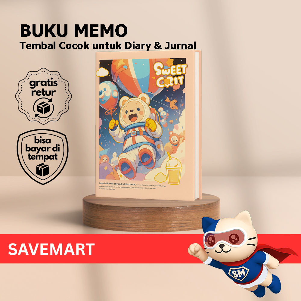 

Buku Diary Karakter Lucu Buku Catatan Jurnal Cute Notebook Tebal Aesthetic Buku Memo Motif Beruang