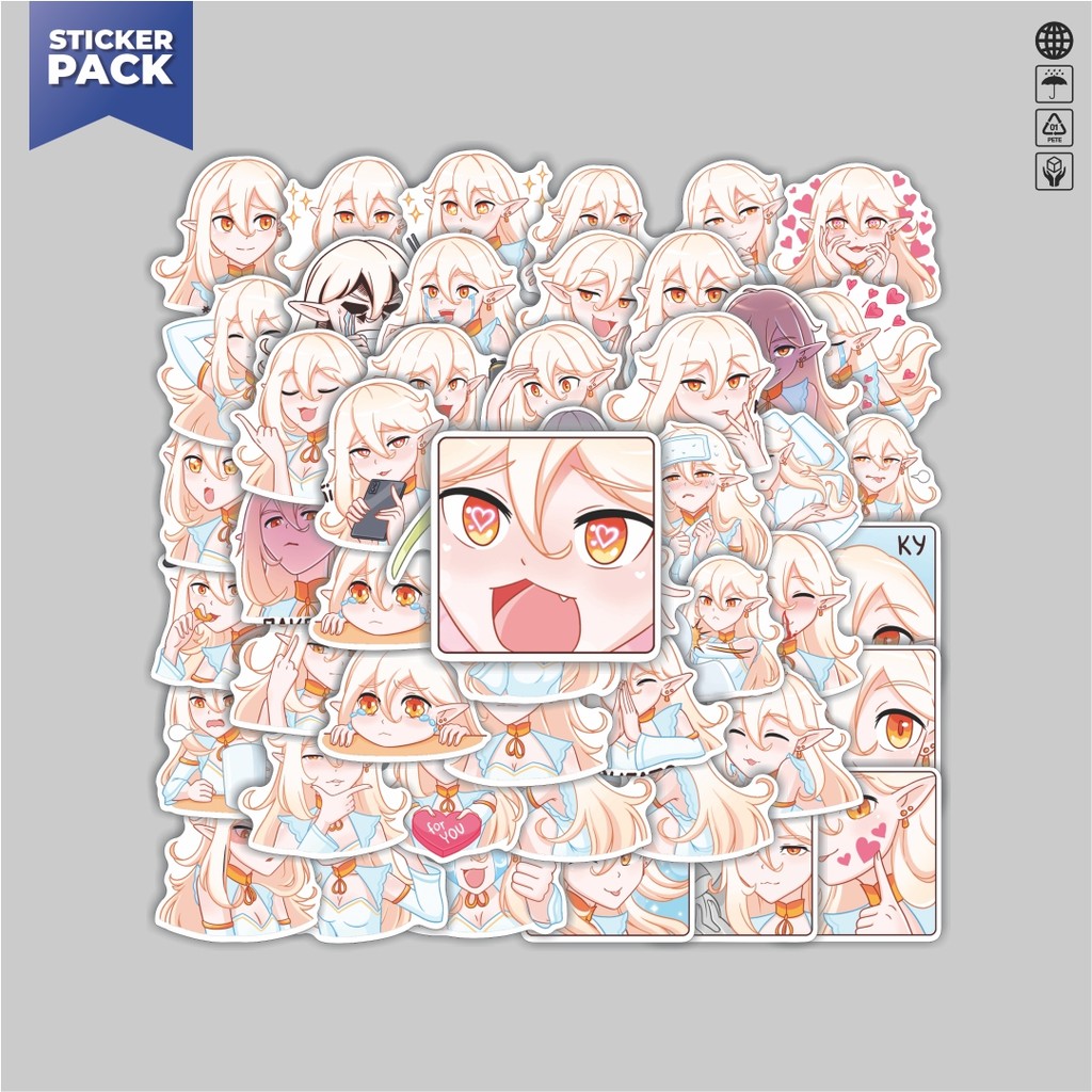 

[100PCS]Stiker Pack Stiker IRISH Fairy Girl Cute / gadis peri Aesthetic Vinyl Anti Air Dekorasi Sticker Laptop Buku Journal Koper Helm Casing HP Gitar Helm Skateboard