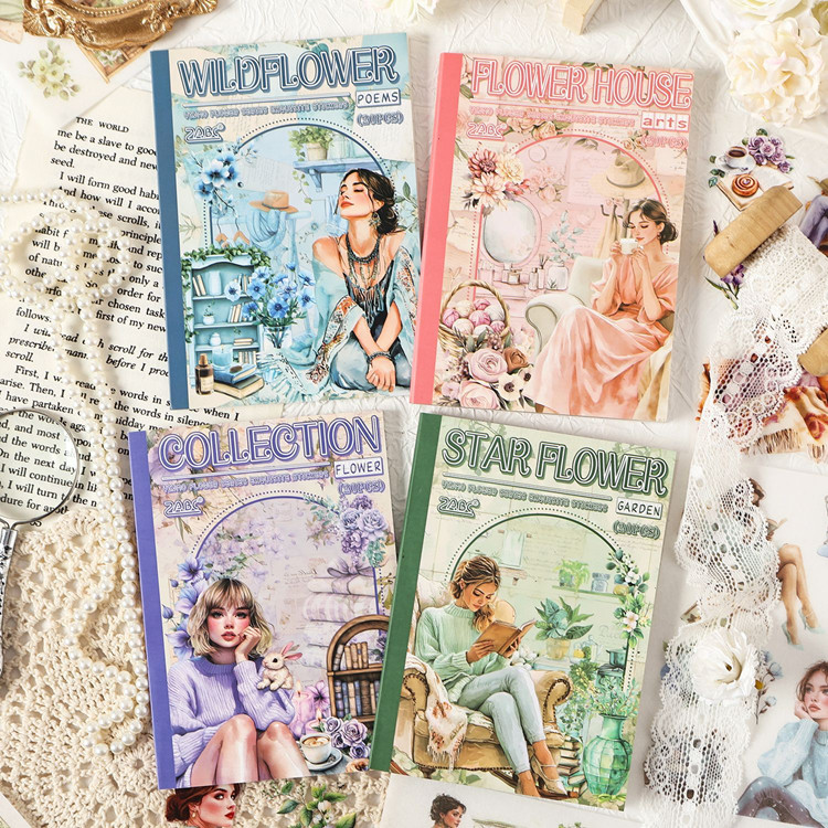 

[Artopia] ±120pcs Sticker Book Yinmo Flower YFS Bunga Stiker Buku Girl Woman Cewek Cantik