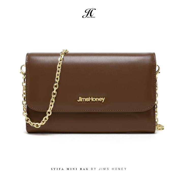 "W.H.Sw" - READY STOCK Jims Honey - Syifa Bag - Tas Mini Bag Wanita - Brown