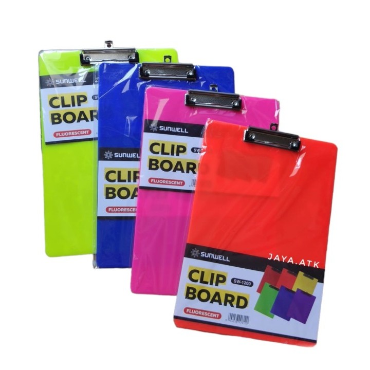 CLIPBOARD PAPAN UJIAN F4 PLASTIK TEBAL / PAPAN DADA PLASTIK F4
