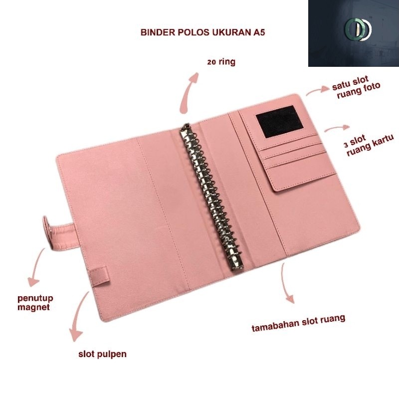 

PROMO HOT SALE !! / Mini walet Binder Polos Eksklusif A5 20 Ring Agenda A5 Polos 20 Ring Levi Binder kuliah A5 Berkualitas Termurah
