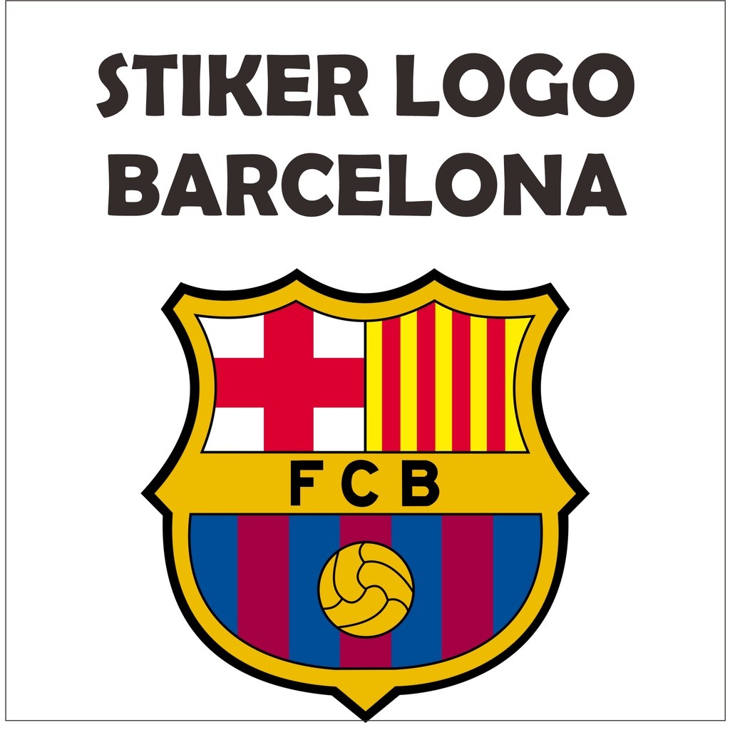 

Stiker Sticker Helm LOGO laptop Handphone Motor Mobil BARCELONA VISCA BARCA FCB