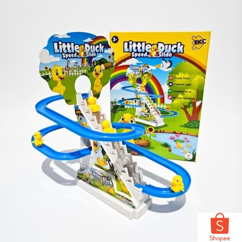 Mainan Bebek Naik Tangga Little Duck Musik Lampu