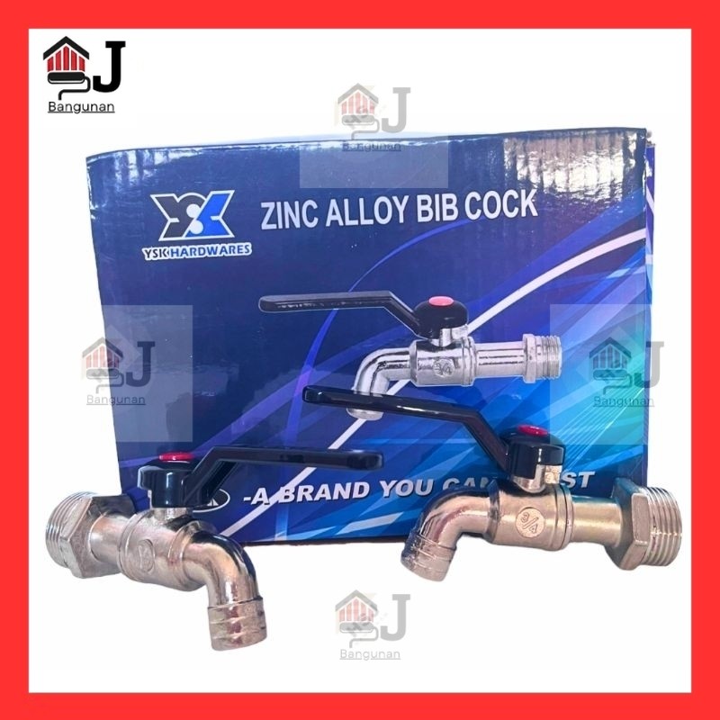 AJB - Kran Besi Gagang Hitam 3/4 Inch YSK Kran