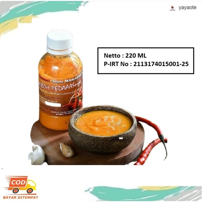

✨TERLARIS -Sambal Sambel Kuning Oranye Asli Khas Makassar Heboh Pedas