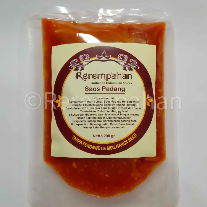 ✨TERLARIS -Rerempahan SAOS PADANG Bumbu Jadi Instan Siap Pakai