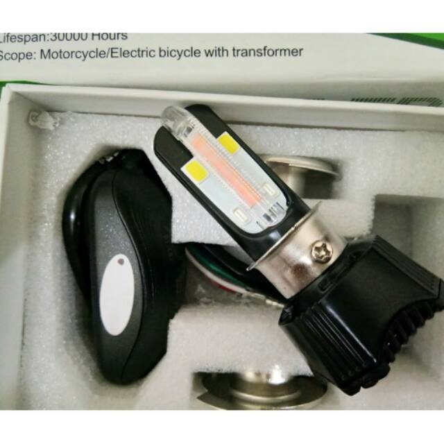 Lampu DEpan Motor Led M02K , Lampu Depan H4 H6 - Premium Quality